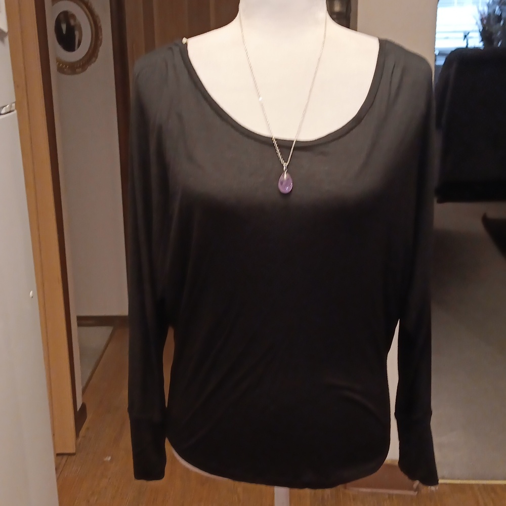 MISS CHIEVOUS BLACK SHREDDED BACK TOP